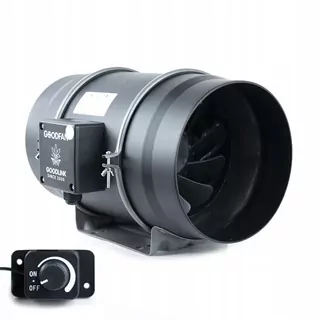 Ventilátor Good Fan 1400 m3/h Ø 200 plus potenciometer